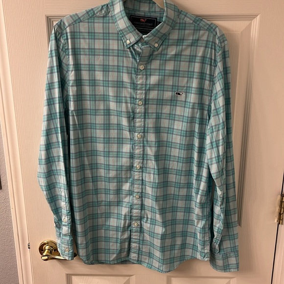 Vineyards Vines Slim Fit Whale Shirt Medium - Picture 5 of 6